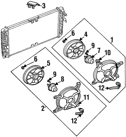 Cooling Fan for 1996 Buick Riviera #0