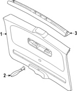 1T38677074PK - : Upper Gate Trim for Volkswagen: ID. Buzz Image