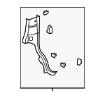 22871305 - Body: Lock Pillar Trim for GM Image