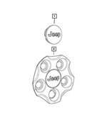 1LB77MA7AC - Wheels: Wheel Center Cap for Mopar Image