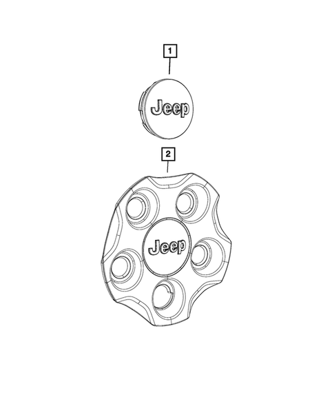 Wheel Covers and Center Caps for 2019 Jeep Compass #0