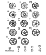 5LD37RXFAA - Wheels: Aluminum Wheel, Front Or Rear for Mopar Image