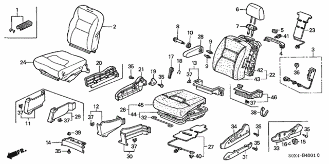 Front Seat (Side Airbag) (L.) for 2004 Honda Odyssey #0