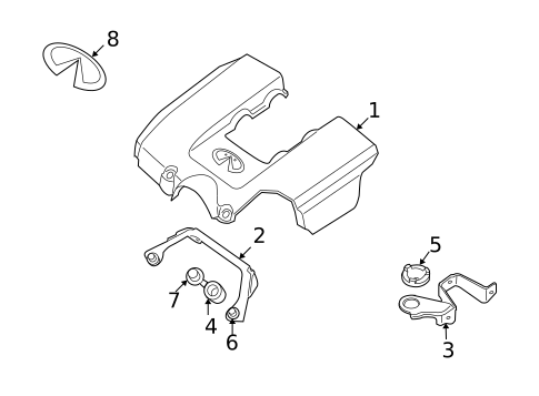 Engine Appearance Cover for 2008 INFINITI QX56 #0