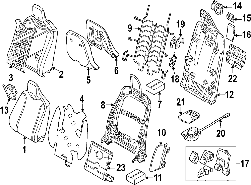 Seat Back Cover - BMW (52-10-5-A04-E14)