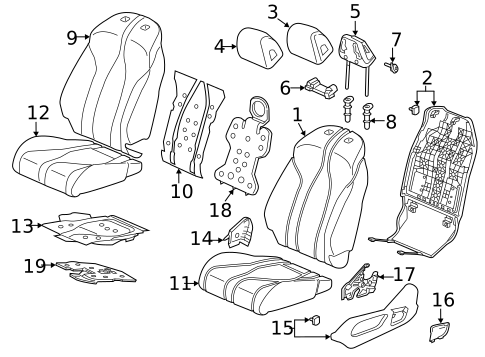 Heated Seats for 2023 Acura MDX #1