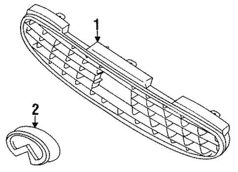 Grille & Components for 1995 Infiniti J30 | Infiniti North Parts