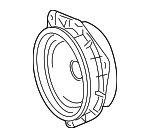 8616075220 - Body: Rear Dr Speaker for Lexus: HS250h, LX570 Image