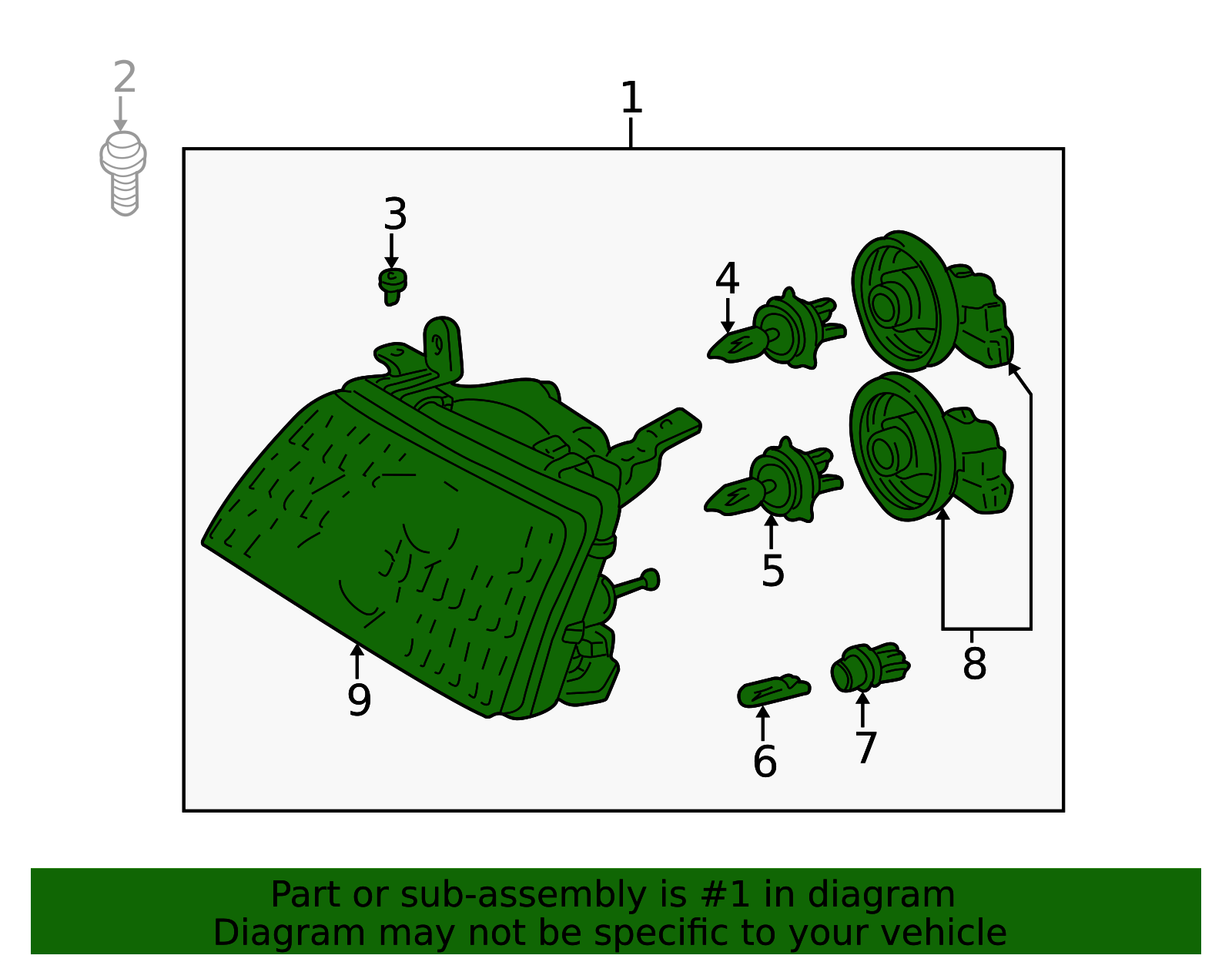 81050-60072 - Headlamp Assembly - 1998-2005 Toyota Land Cruiser