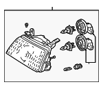 8101060072 - Electrical: Headlamp Assembly for Toyota: Land Cruiser Image