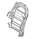 88410G9021 - Body: Seat Back Frame for Hyundai Image