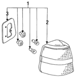 MB860485 - Electrical: Tail Lamp Assembly for Mitsubishi Image