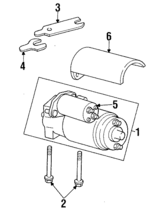 10096120 - Electrical: Shield for Chevrolet: C1500, C2500, C3500, K2500 Pickup, K3500 Pickup | GMC: C2500 Pickup, C3500 Pickup, K2500 Pickup, K3500 Pickup Image