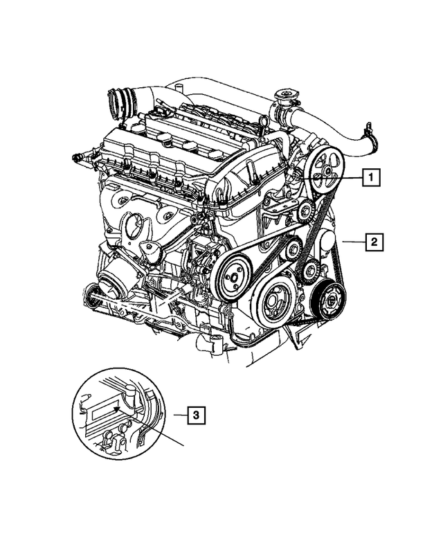 68252246AB - 2.4L I4 Gas; Engine: Long Block Engine for Jeep: Compass Image