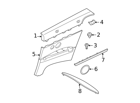 Interior Trim - Quarter Panels for 2013 BMW M3 #0