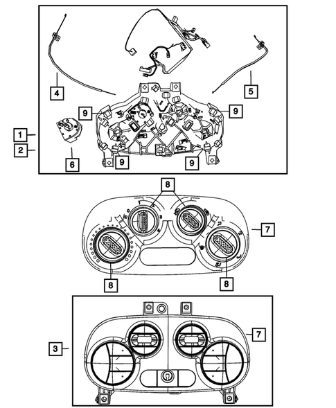 Air Conditioner and Heater Controls for 2013 Fiat 500 #0