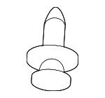 B45A56146A - Body: Wheel Opening Molding Fastener for Mazda Image