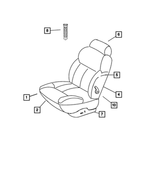 WX431L2AA - Interior Trim: Front Seat Back Cover, Right for Chrysler: 300M, Concorde | Dodge: Intrepid Image