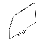 68280918AE - Body: Door Glass for Jeep: Gladiator, Wrangler Image