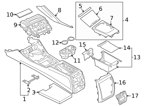 Center Console for 2022 BMW M440i #0