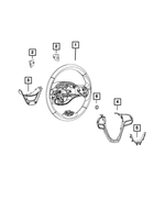6EP491X9AB - Steering: Steering Wheel Bezel for Mopar Image image