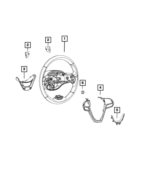 Steering Wheel for 2018 Jeep Cherokee #1