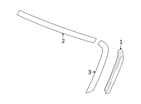 Exterior Trim - Pillars for 2000 Honda S2000 #0