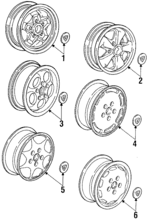 92836211405 - Suspension: Wheel for Porsche: 944 Image