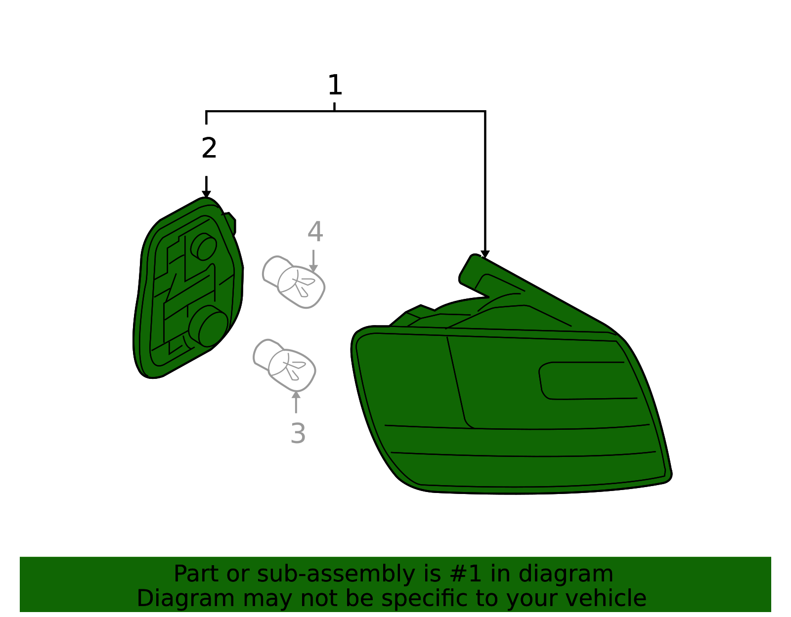 4F5-945-095-K - A6 Left Tail Lamp Assembly 2009-2011 Audi | Audi
