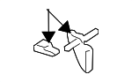8K0898037 - HVAC: A/C Evaporator Core Bracket for Audi Image