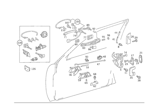 Locking System for 1992 Mercedes-Benz 500E #2