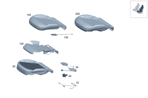 Left Seat for 2024 Mercedes-Benz EQS AMG #0