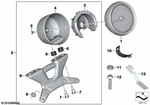 77538389482 - : Set Attachment Double Instr.Clust.Chrome for BMW-Motorrad Image