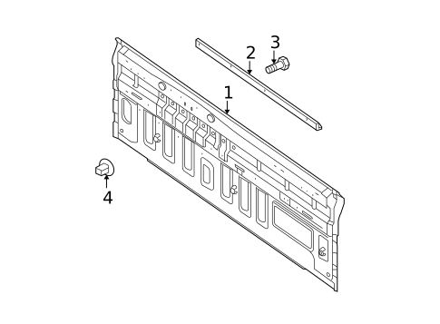 Back Panel for 2007 Nissan Frontier #0