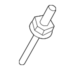 W720091S437 - : Water Inlet Stud for Ford: F-450 Super Duty Image