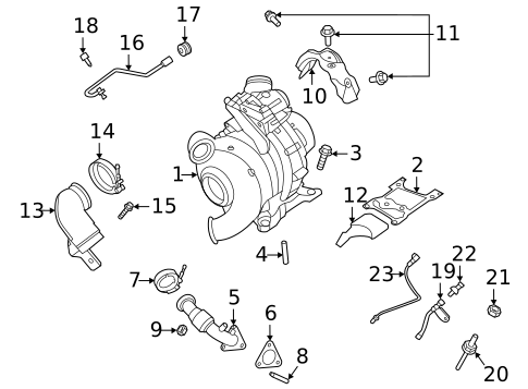 Turbocharger, Supercharger & Ram Air for 2022 Ford F-450 Super Duty #0