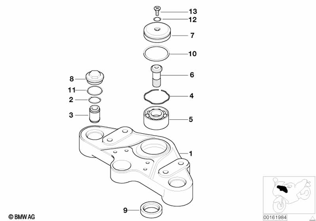 31422331669 - Front Axle, Front Suspension: Cap for BMW-Motorrad Image