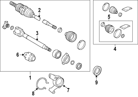 Drive Axles for 2024 Lexus RX450h+ #1