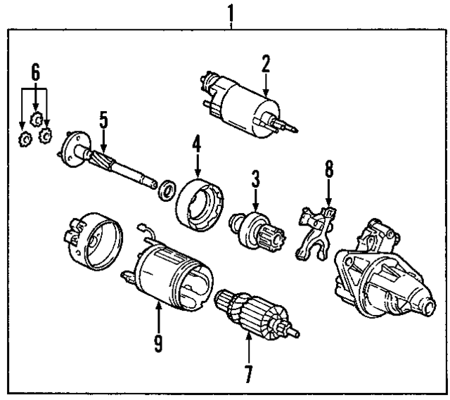 31205PCXA01 - Electrical: Starter Solenoid for Honda Image