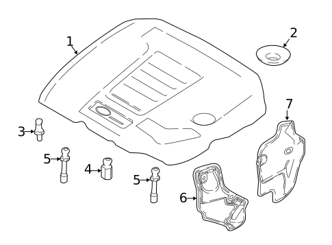 Engine Appearance Cover for 2019 Land Rover Range Rover Velar #0
