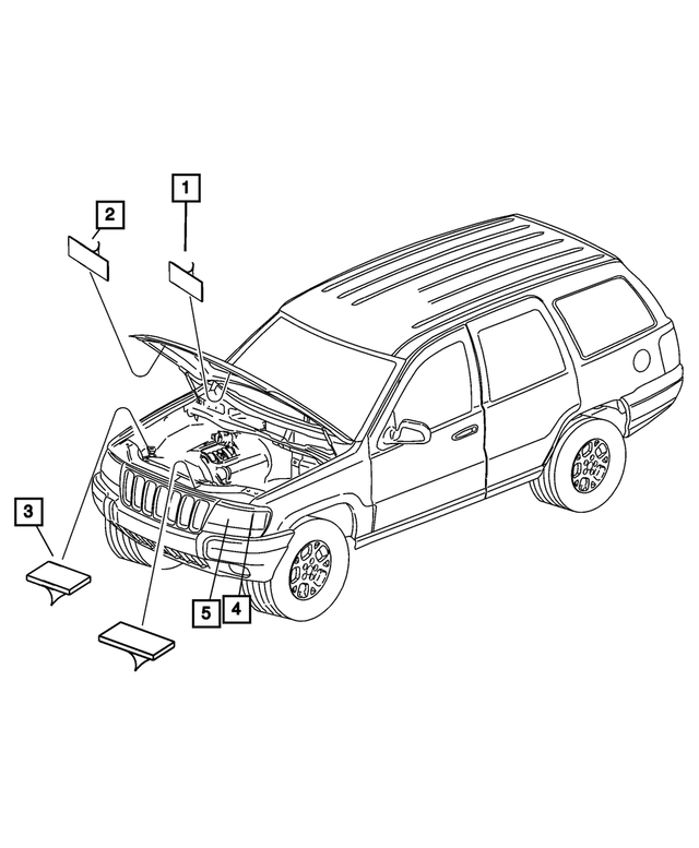 55056347AA - Labels: Air Conditioning System Label for Mopar Image image