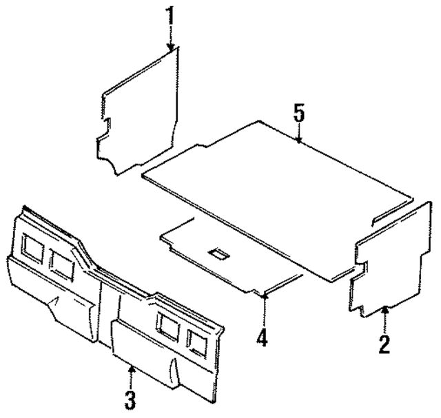 8492050A00 - : Trunk Trim for Nissan Image