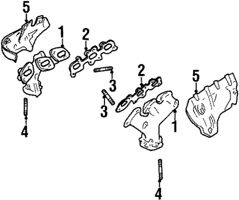 Exhaust Manifold for 1996 INFINITI I30 #0