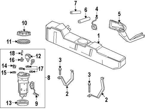 Fuel System Components for 1999 Dodge Ram 3500 #0