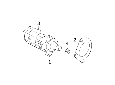 Starter for 2003 Chrysler Sebring #1