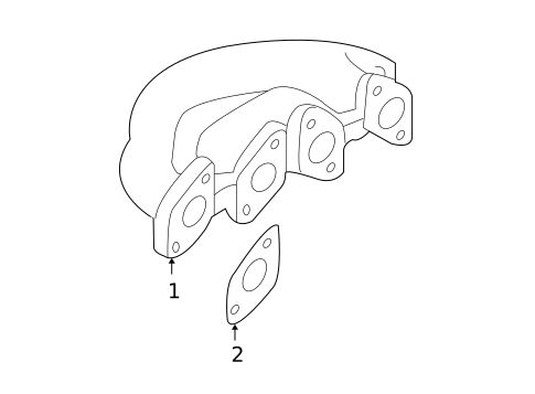 Exhaust Manifold for 2005 Audi A4 Quattro #0