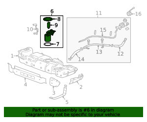 2015-2016 GM Fuel Pump Module without Fuel Level Sensor, with Seal ...