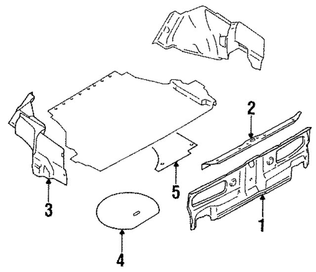 8492603E00 - : Rear Trim Panel Retainer for Nissan Image