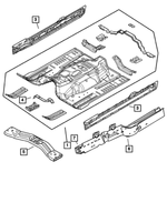 55396987AL - Body Sheet Metal Except Doors: Front Floor Pan for Mopar Image