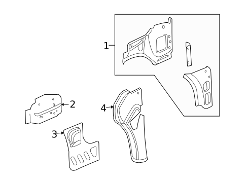 Hinge Pillar for 2012 Buick Enclave #0